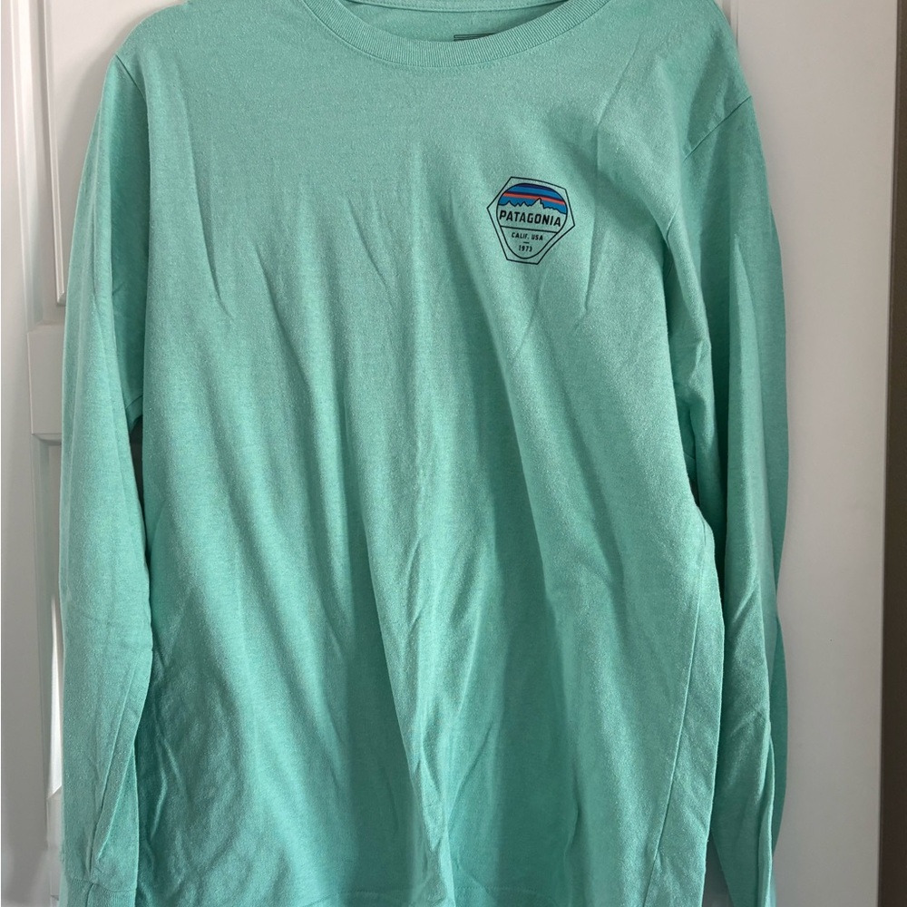 Patagonia Light Green Long Sleeve Tee